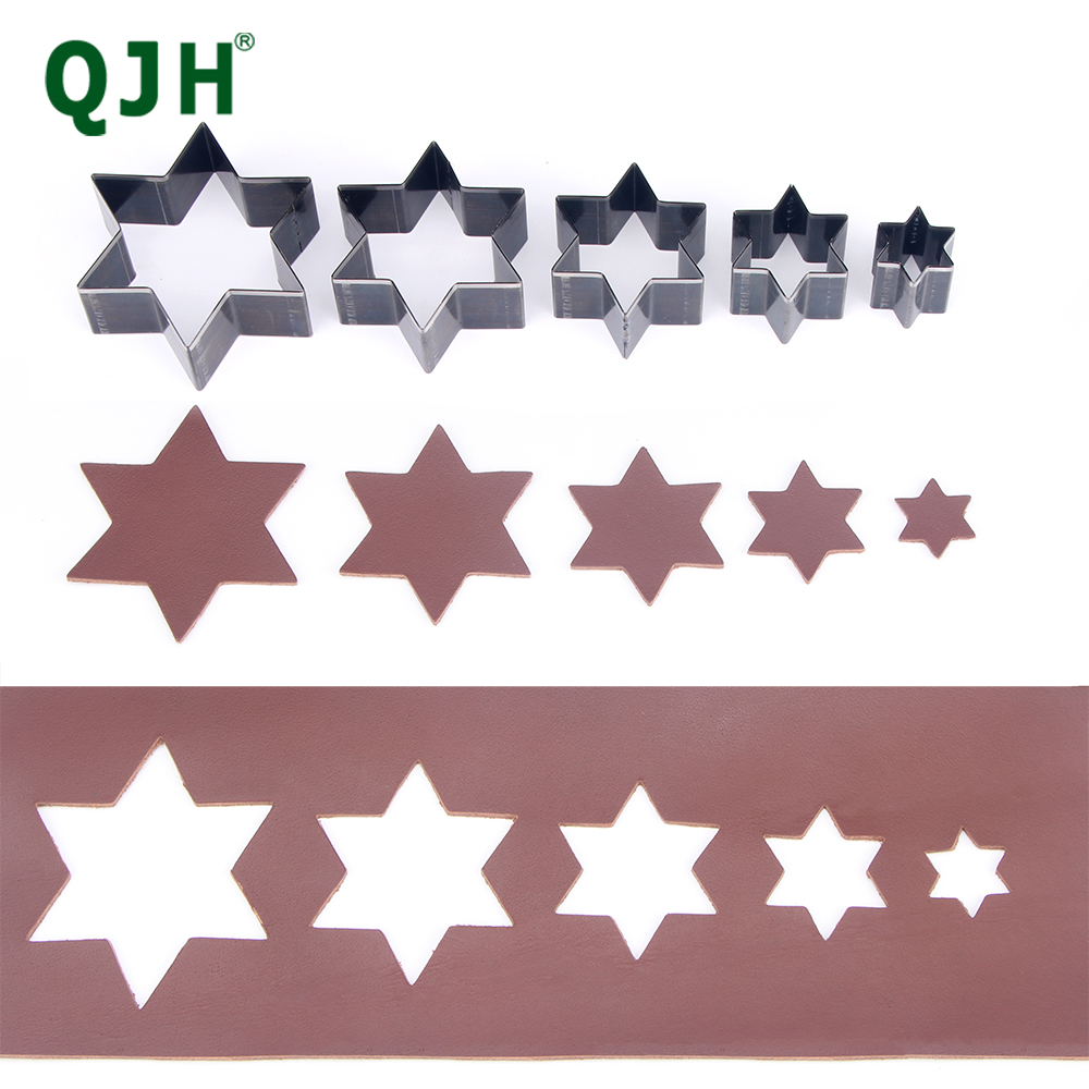 Leatherwork Punch - QJH 5PCS Hexagonal Leather Cutting Mold