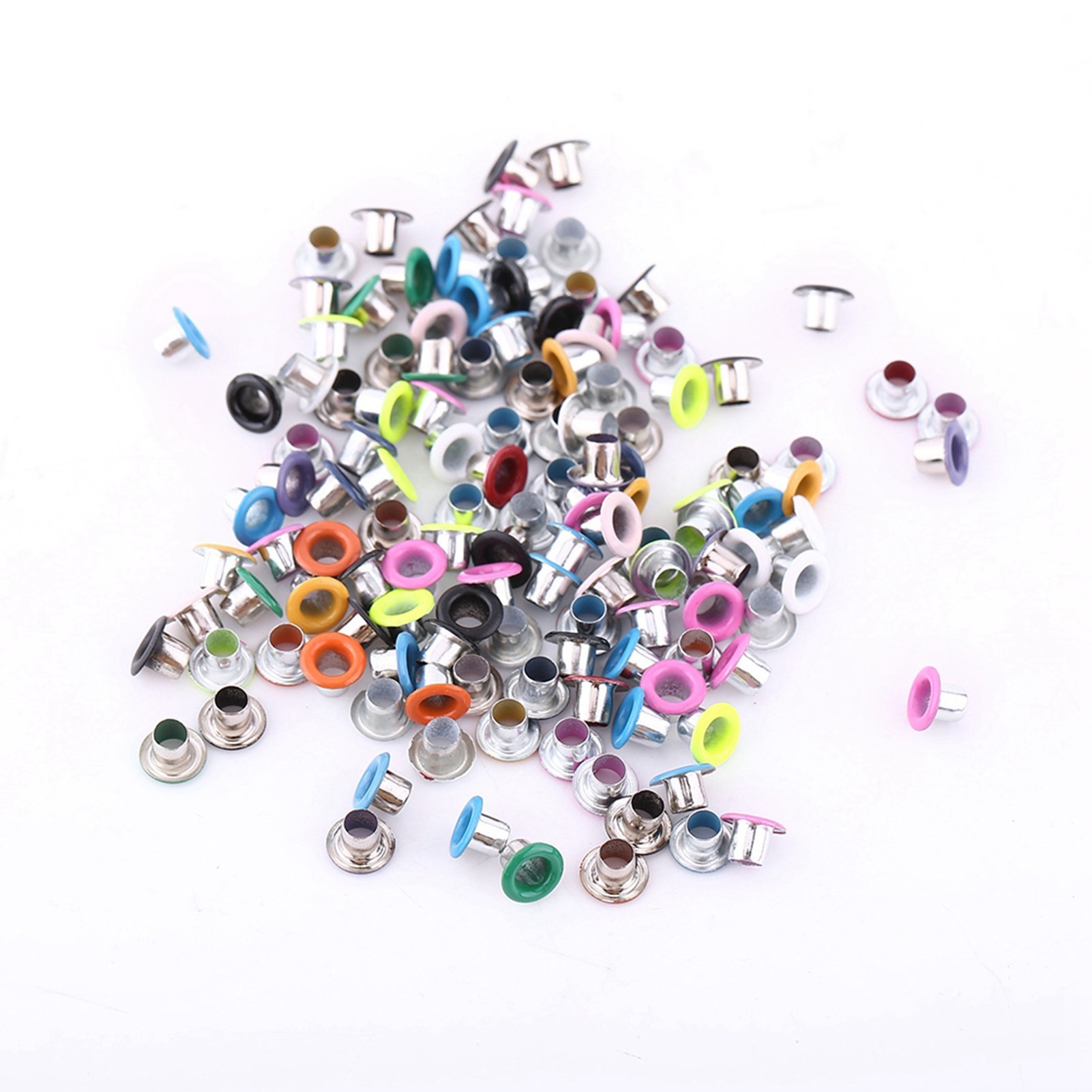 Leatherwork Eyelets - 500Pcs Mixed Colors 3mm Round Shape