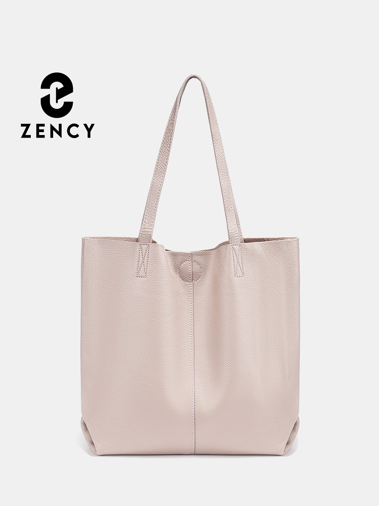 Leather Work Handbags - Zency Women's Large Capacity Handbag Natural