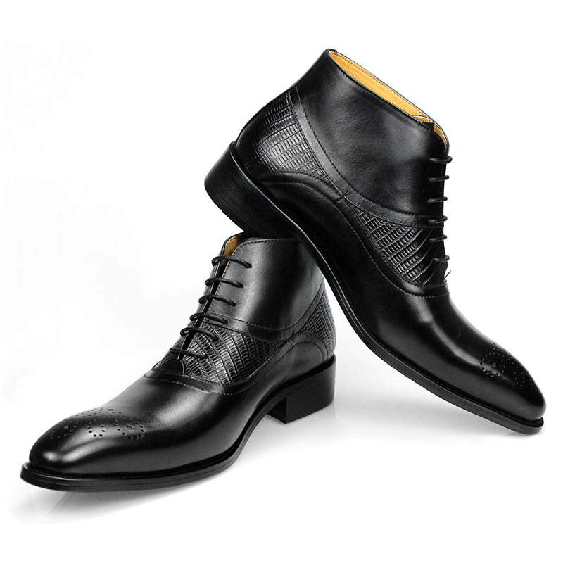 Leather Work Factory - Genuine Leather Shoes Men's Boots Ankle