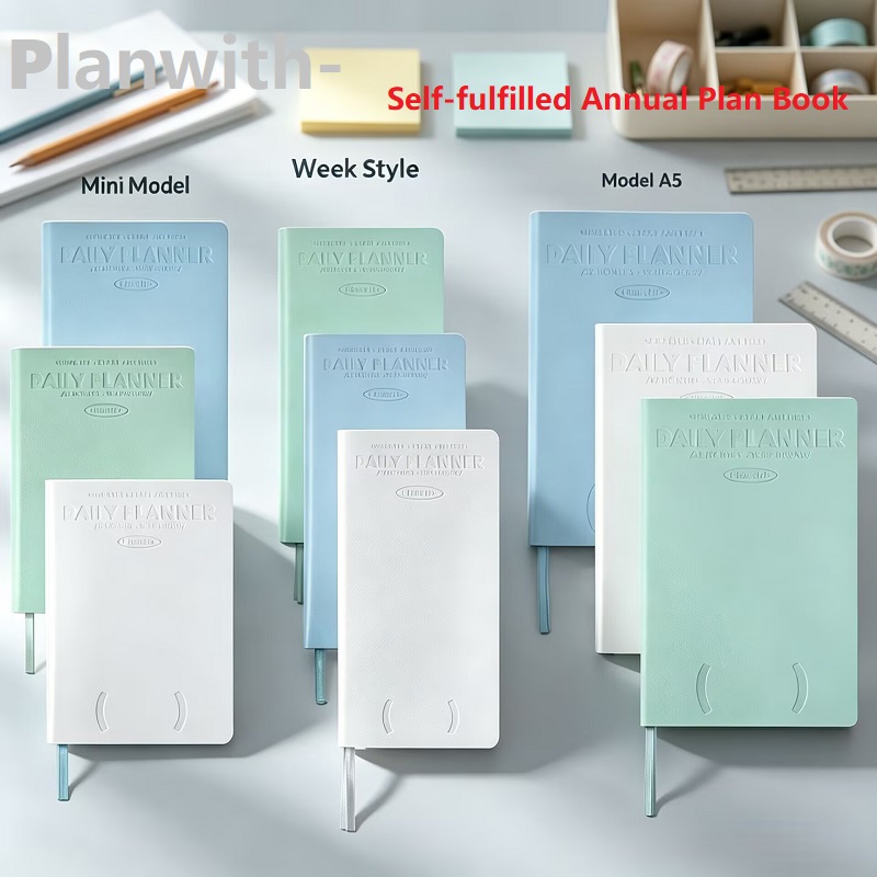 Leather Work Diary - Planwith Self-dated Annual Planner Notebook Diary