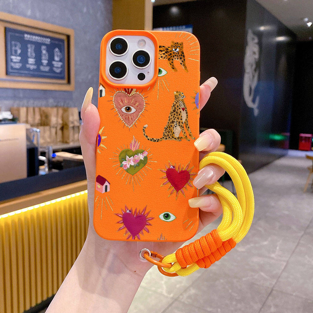 Leather X - Leather Leopard Phone Case For iPhone