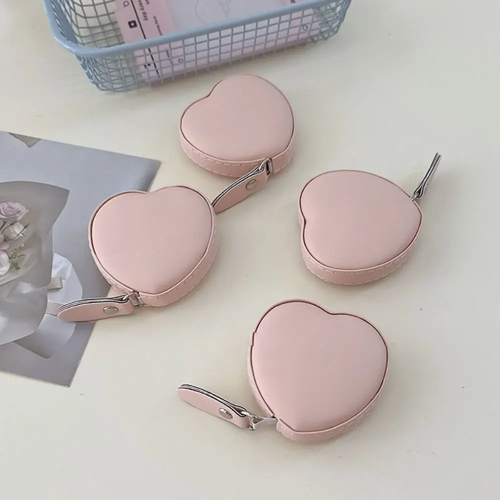 Leatherwork Ruler - Trendy New Heart-shaped Leather Tape Measure