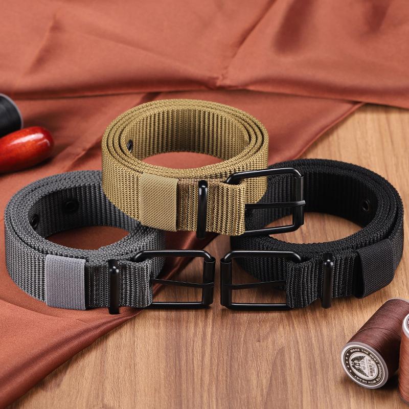 Men's Belt Porous Canvas Pin B - огляд і ціна Leatherwork Eyelets
