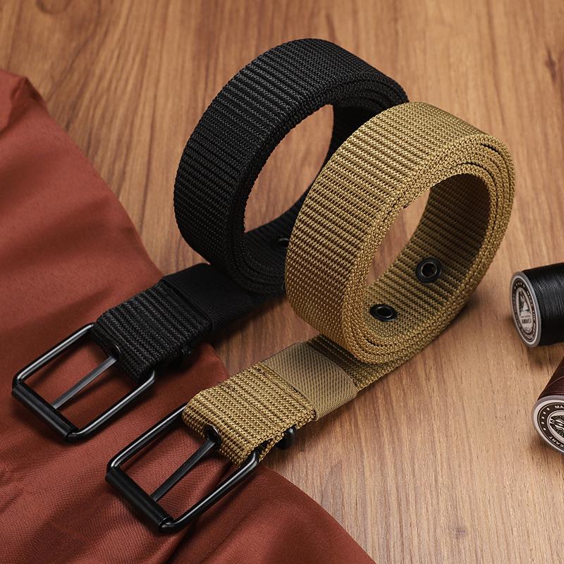Men's Belt Porous Canvas Pin B - огляд і ціна Leatherwork Eyelets
