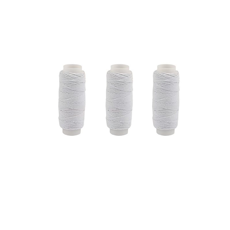20m Black White  Elastic Threa - огляд і ціна Waxed Thread Linen