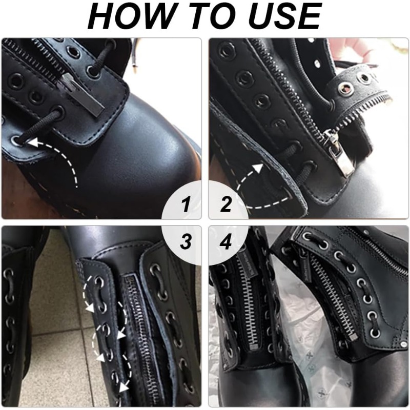 2 pc 7 Eyelet No Tie Zipper Bo - огляд і ціна Leatherwork Eyelets