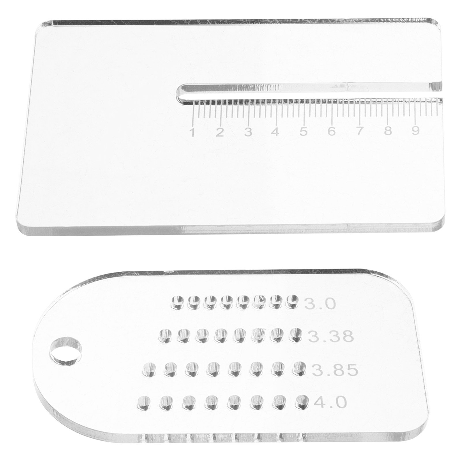 2Pcs Punch Guide Multifunction - огляд і ціна Leatherwork Ruler
