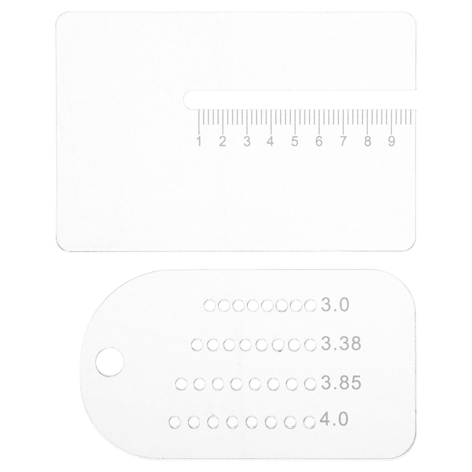 2Pcs Punch Guide Multifunction - огляд і ціна Leatherwork Ruler