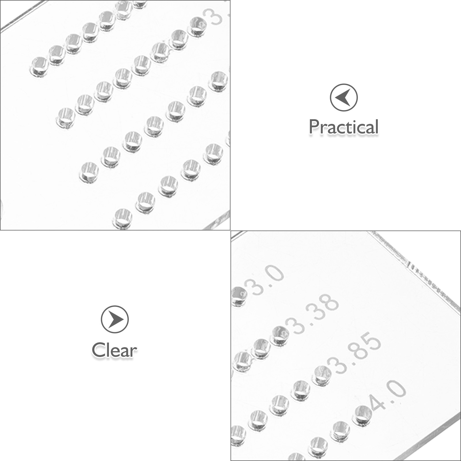 2Pcs Punch Guide Multifunction - огляд і ціна Leatherwork Ruler