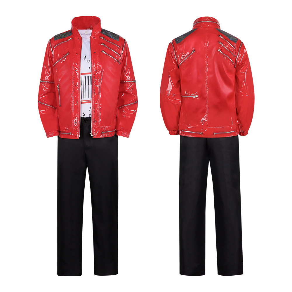 Men Red Leather Jacket Michael - огляд і ціна Leather Work Jacket