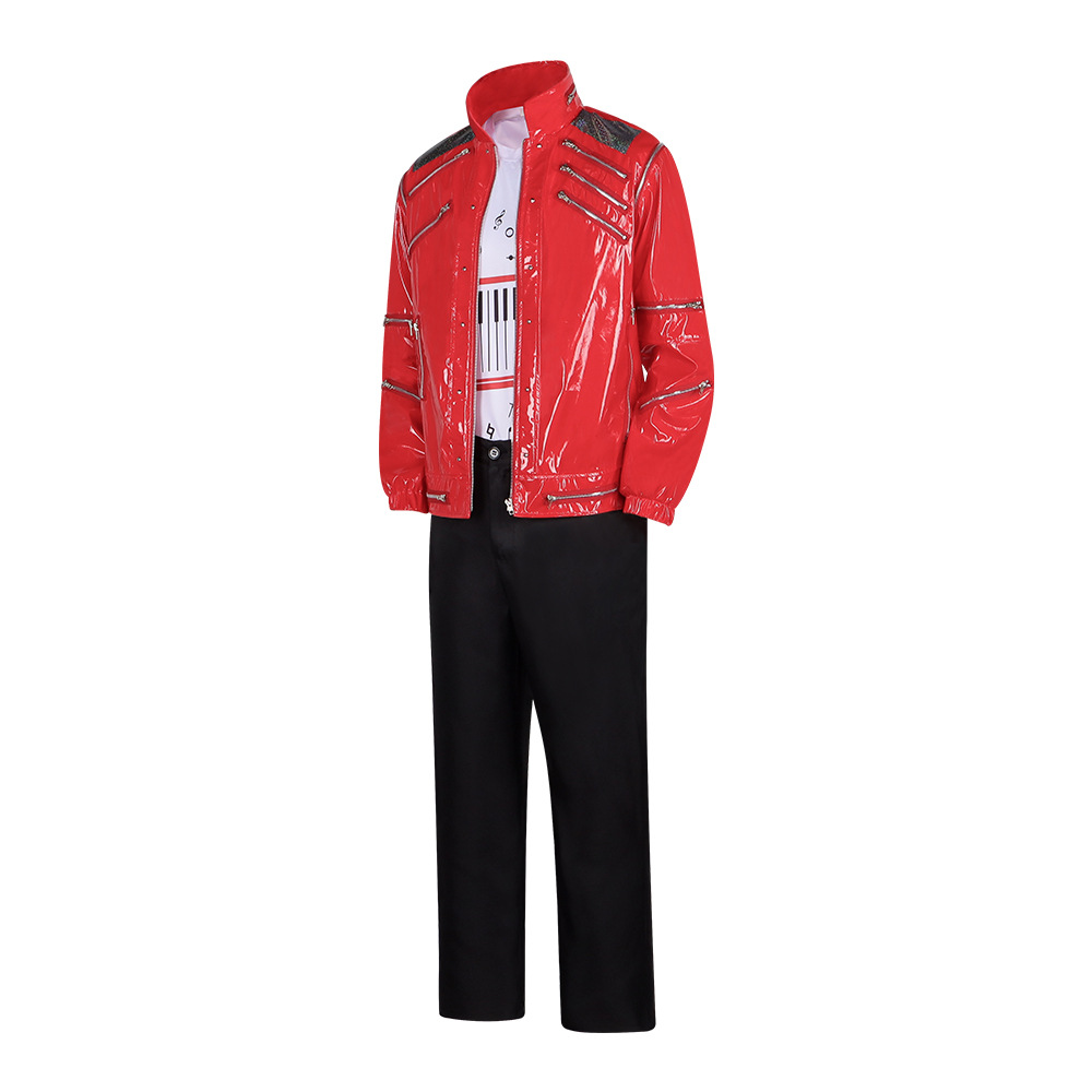 Men Red Leather Jacket Michael - огляд і ціна Leather Work Jacket