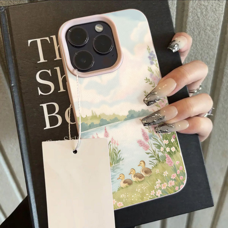 Cute Duck Pattern Phone Case F - огляд і ціна Leather X