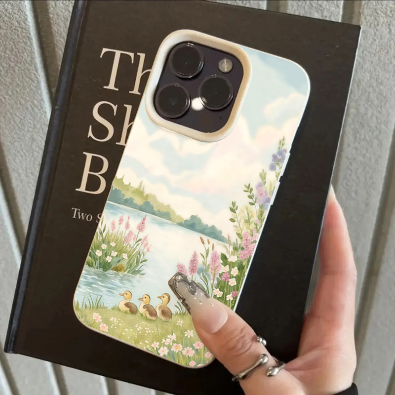 Cute Duck Pattern Phone Case F - огляд і ціна Leather X