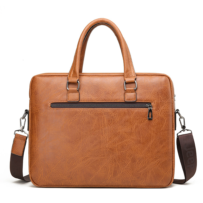 Luxury Brand Man Business Brie - огляд і ціна Leather Work Handbags