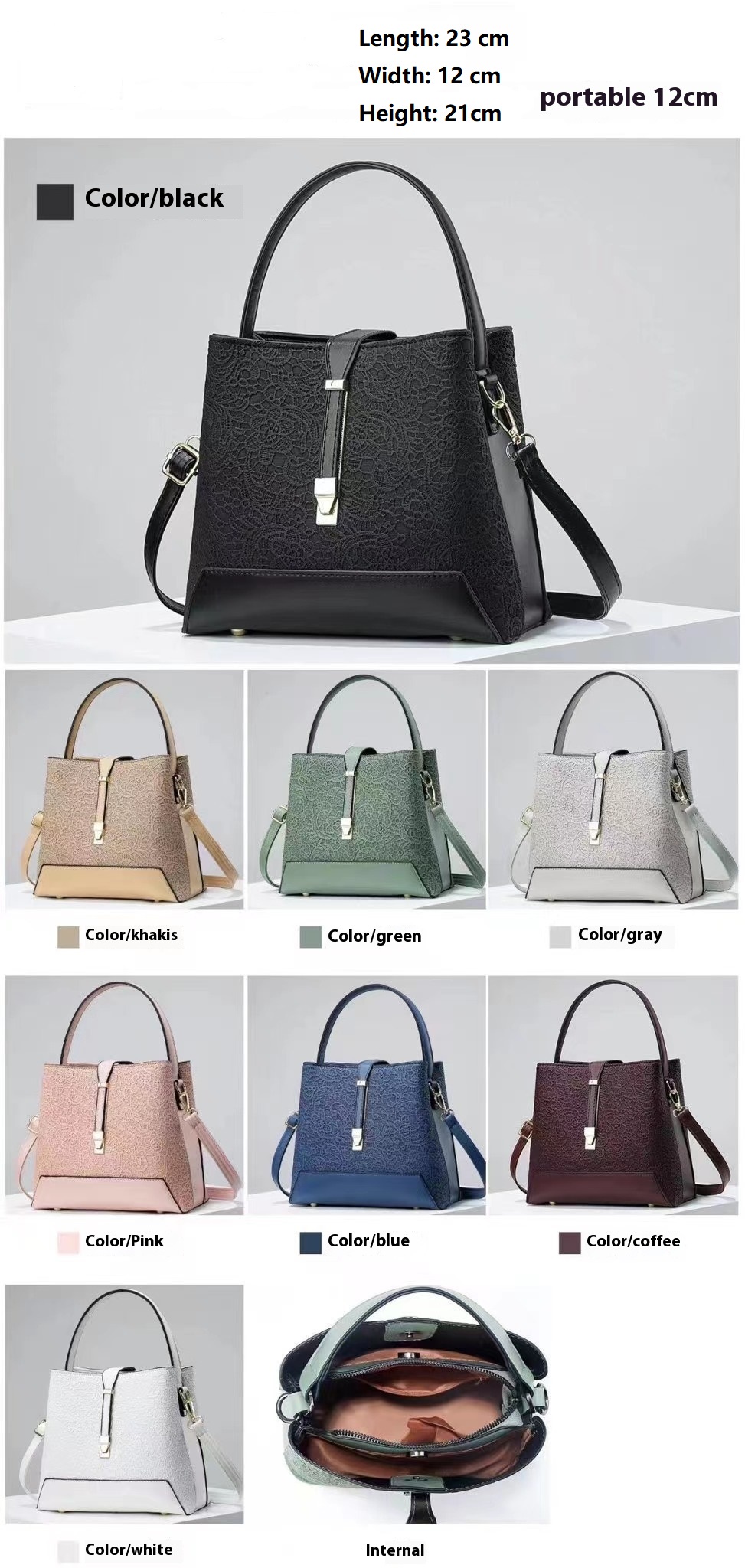 New Luxury Tote Bag Leather Cl - огляд і ціна Leather Work Handbags