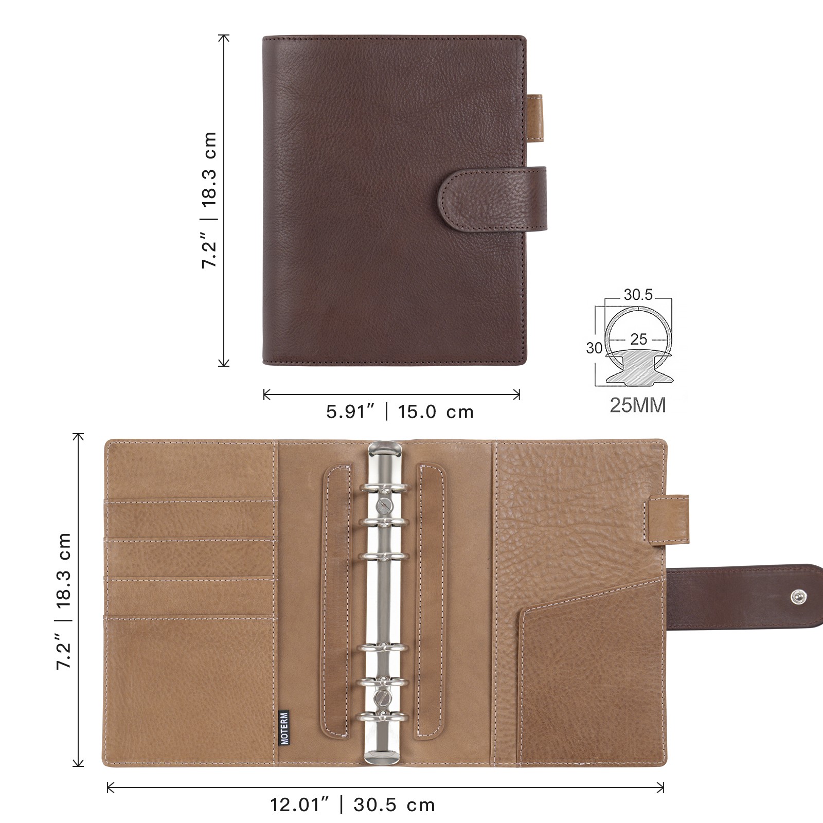 Moterm Franklin Covey Compact  - огляд і ціна Leather Work Diary