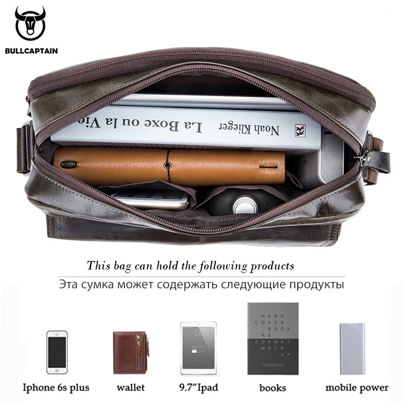 BULLCAPTAIN Genuine Leather Me - огляд і ціна Leather Work Handbags