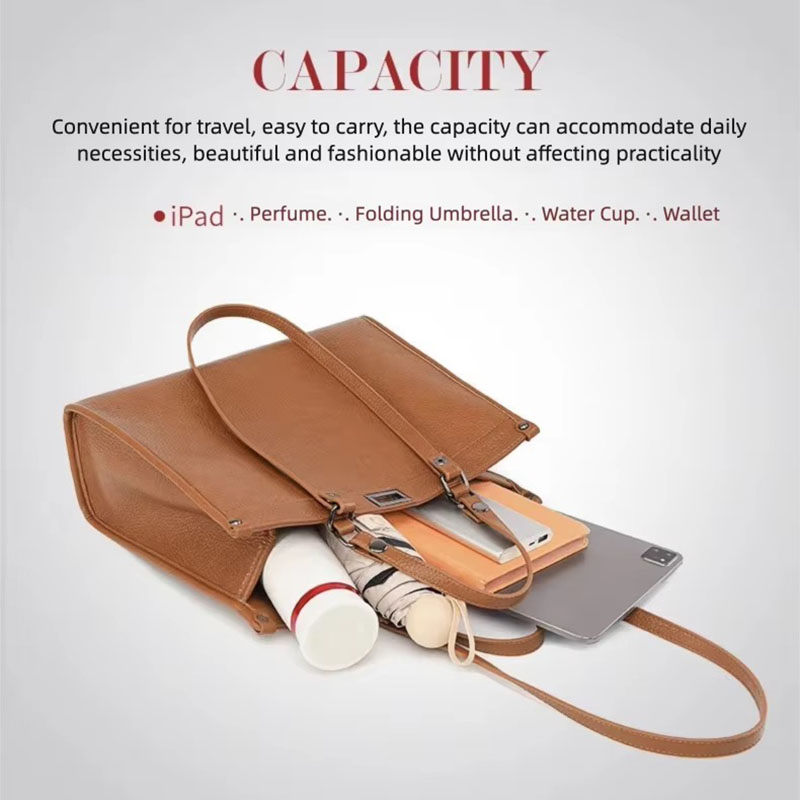 Women Large Capacity Tote Bag  - огляд і ціна Leather Work Handbags