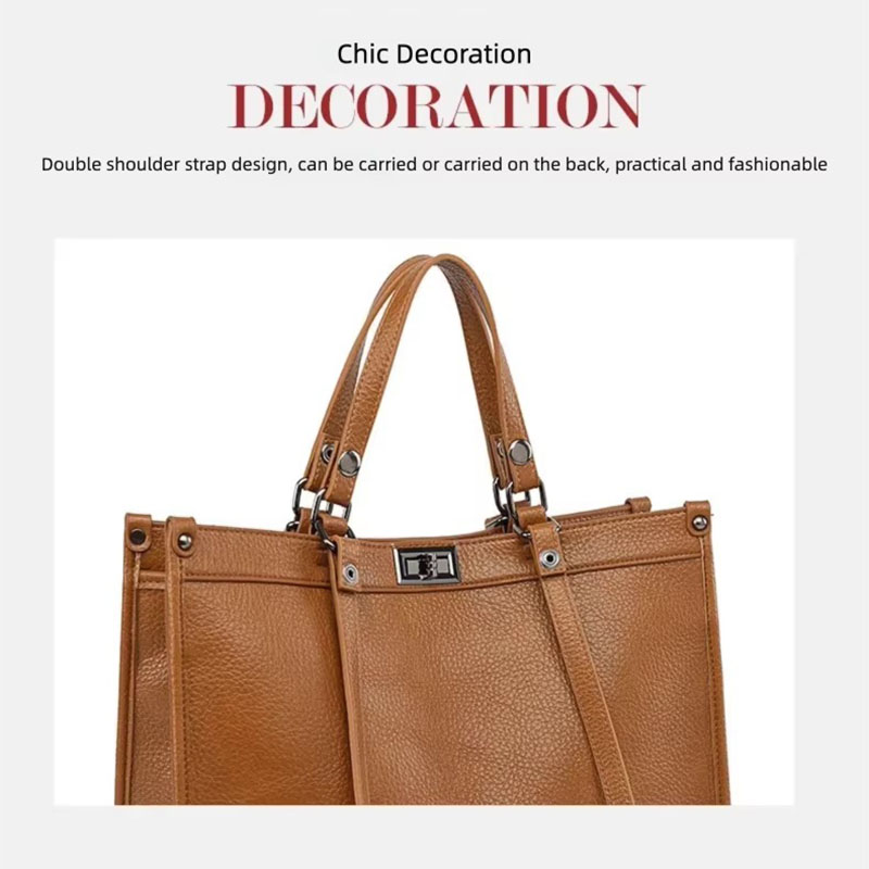Women Large Capacity Tote Bag  - огляд і ціна Leather Work Handbags