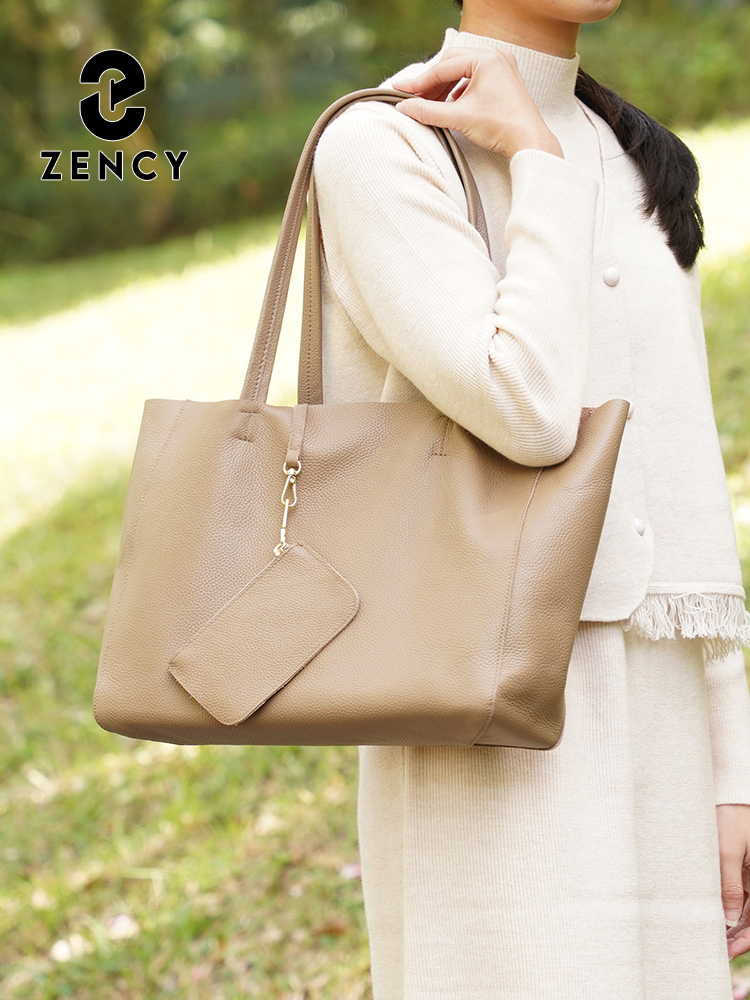Zency Genuine Leather Large To - огляд і ціна Leather Work Handbags