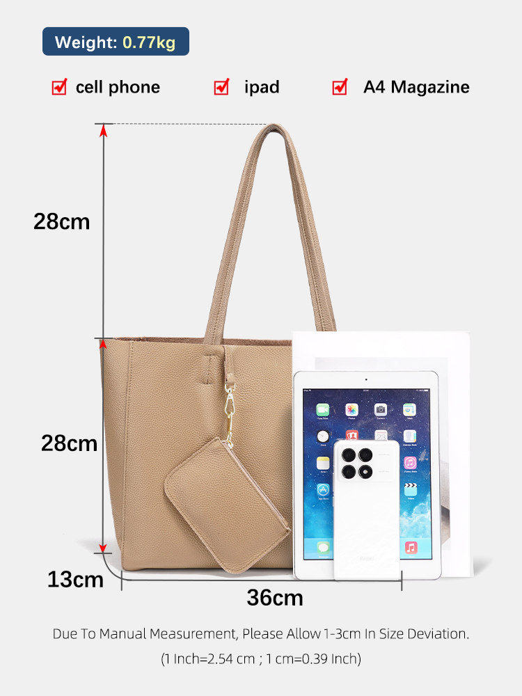 Zency Genuine Leather Large To - огляд і ціна Leather Work Handbags