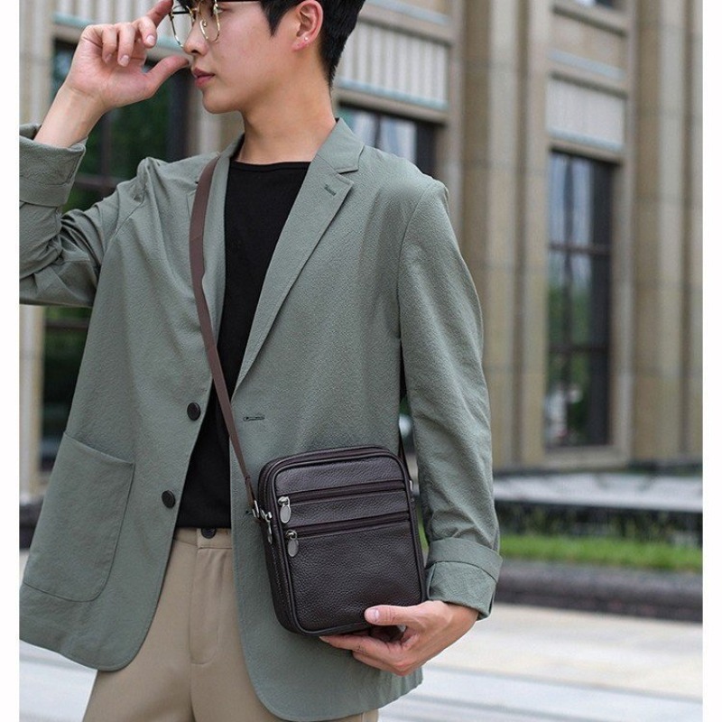 Men's Shoulder Messenger Bag C - огляд і ціна Leather Work Handbags
