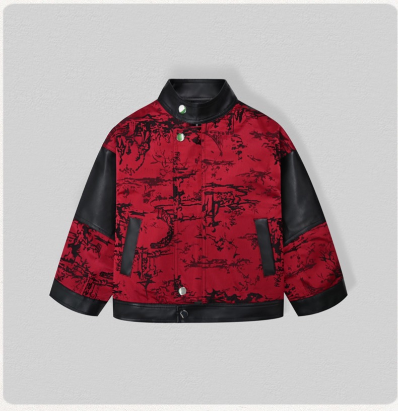 Gentleman Kids Embroidery Moto - огляд і ціна Leather Work Jacket