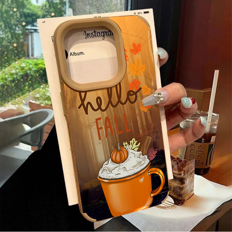 Retro Maple Leaf Fall Coffee P - огляд і ціна Leather X