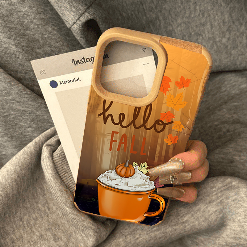 Retro Maple Leaf Fall Coffee P - огляд і ціна Leather X