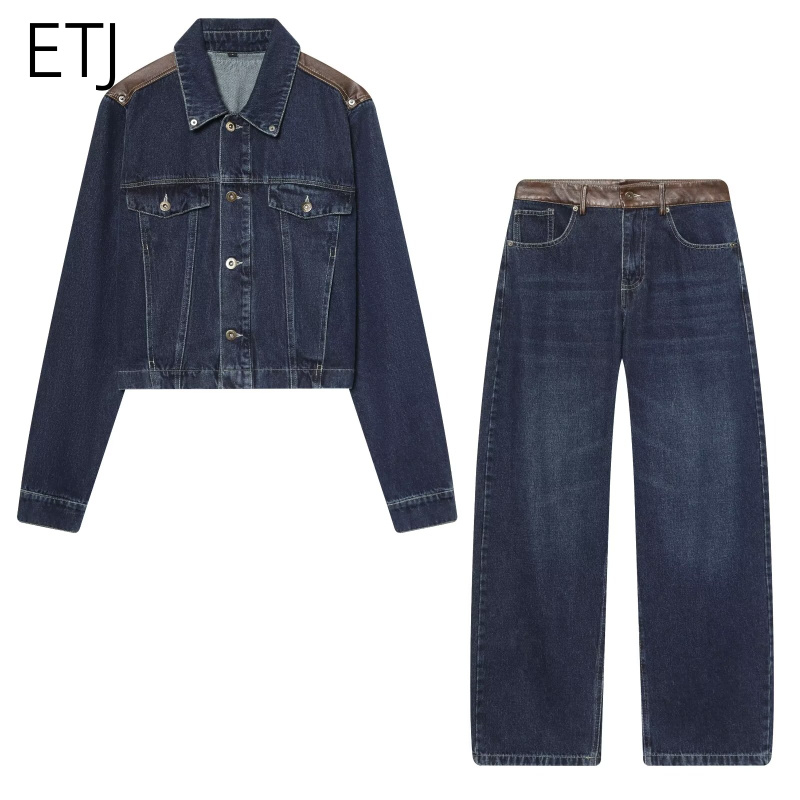 ETJ Women's Denim Jacket & Jea - огляд і ціна Leather Work Jacket