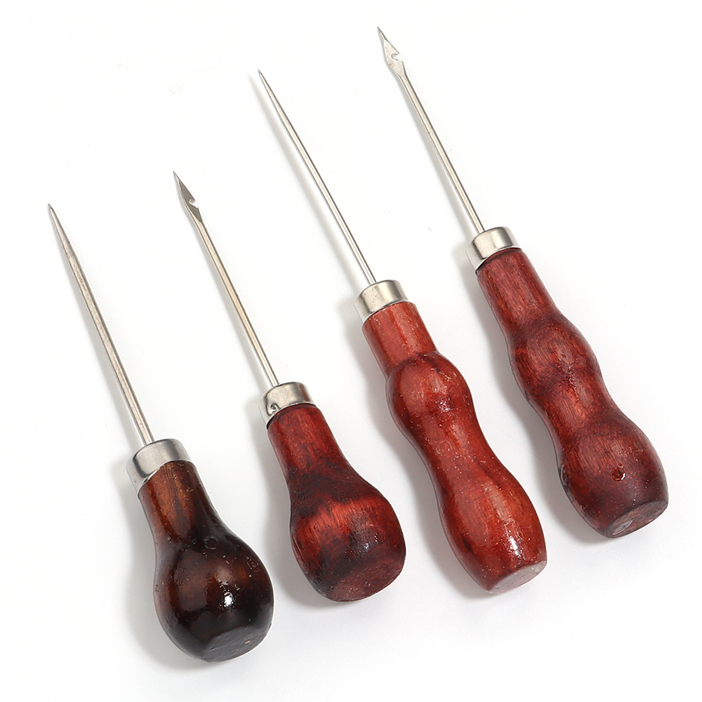 Wooden Handle Awls DIY Leather - огляд і ціна Leatherwork Punch