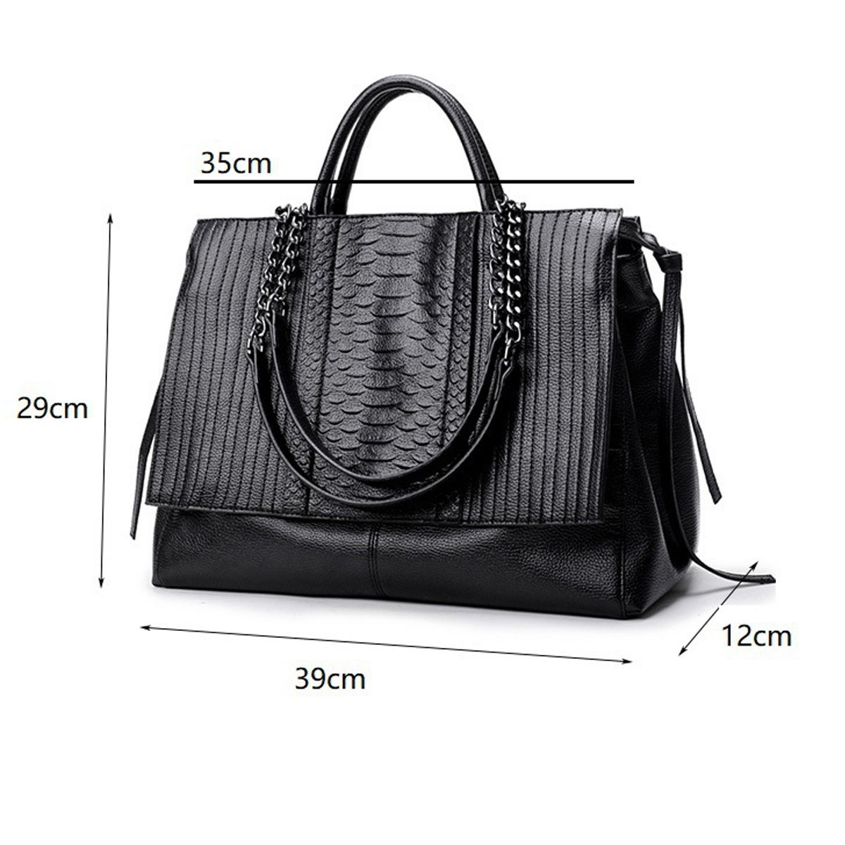 Elegant Tote Bag With Zipper,  - огляд і ціна Leather Work Handbags