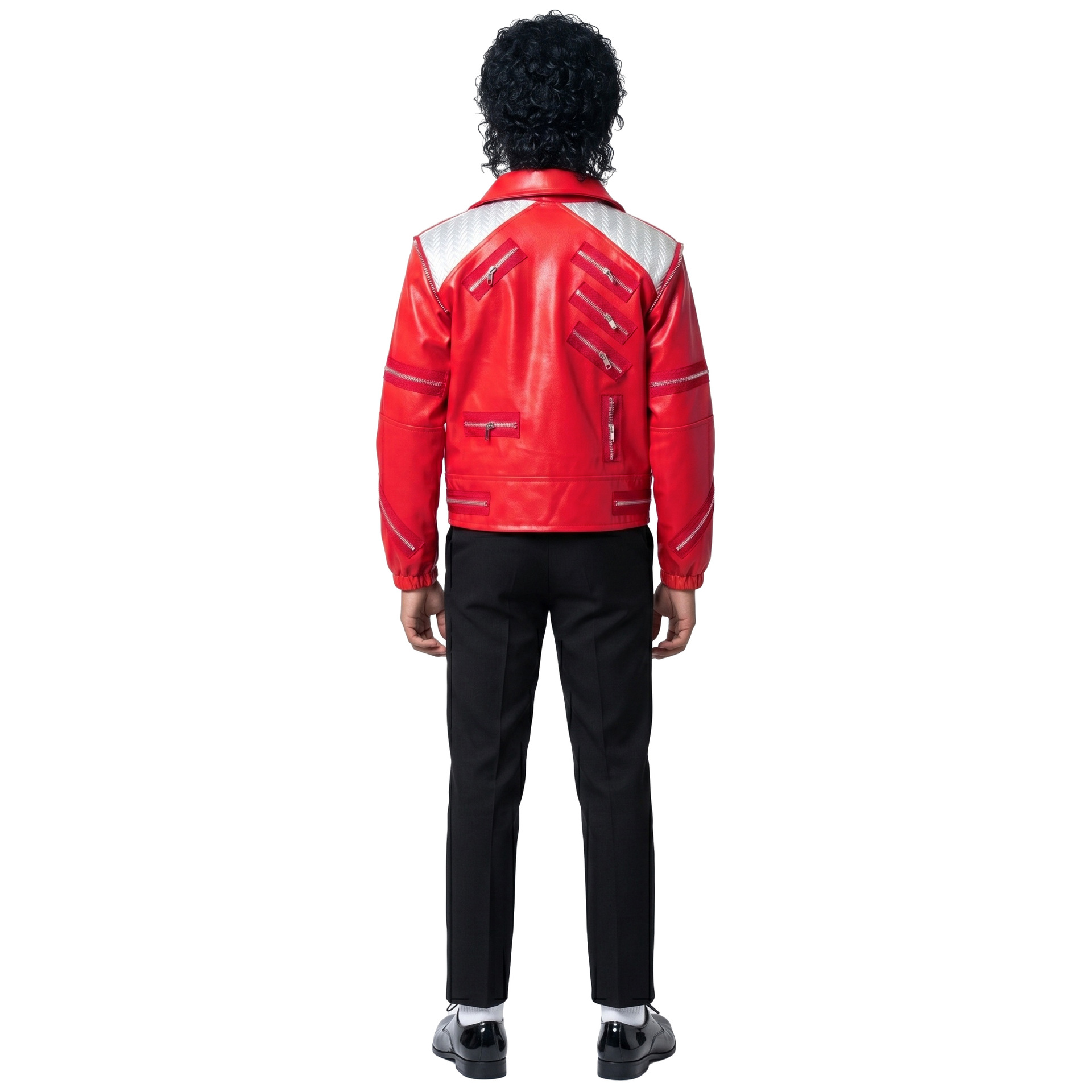 80s Retro Pop Star Costume Mic - огляд і ціна Leather Work Jacket