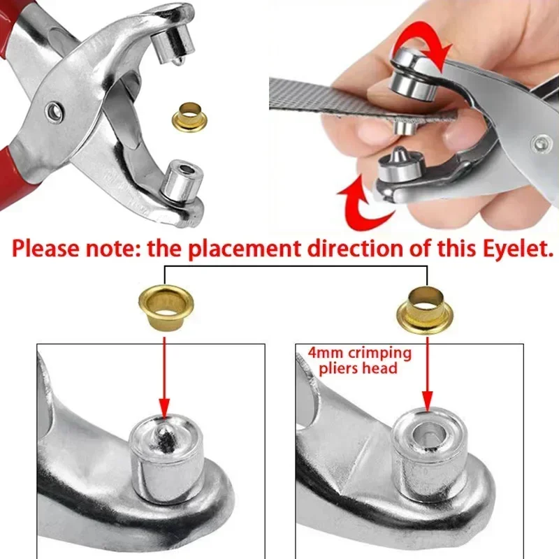 100sets 4mm Metal Eyelet and E - огляд і ціна Leatherwork Eyelets