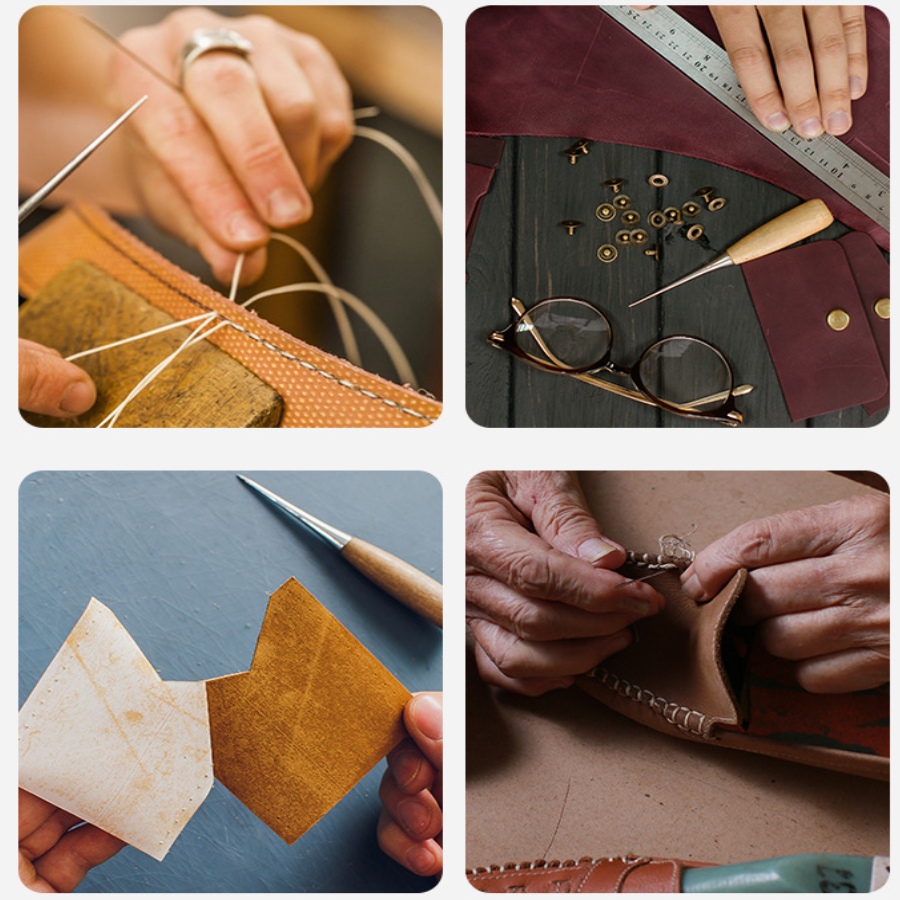 2pcs Leather Hand Stitching Aw - огляд і ціна Leatherwork Punch