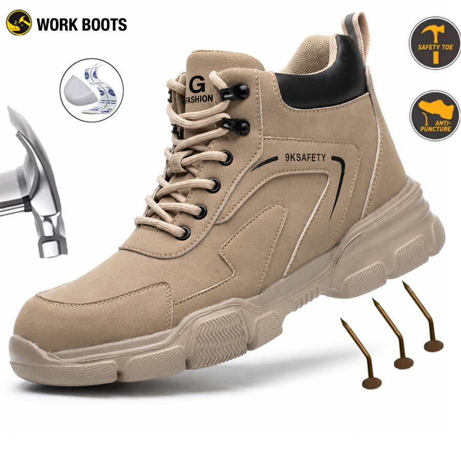 Men's Safety Shoes Men's Anti  - огляд і ціна Leather Work Factory