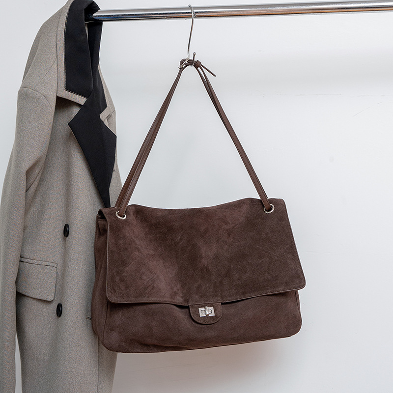 Genuine Suede Leather Underarm - огляд і ціна Leather Work Handbags