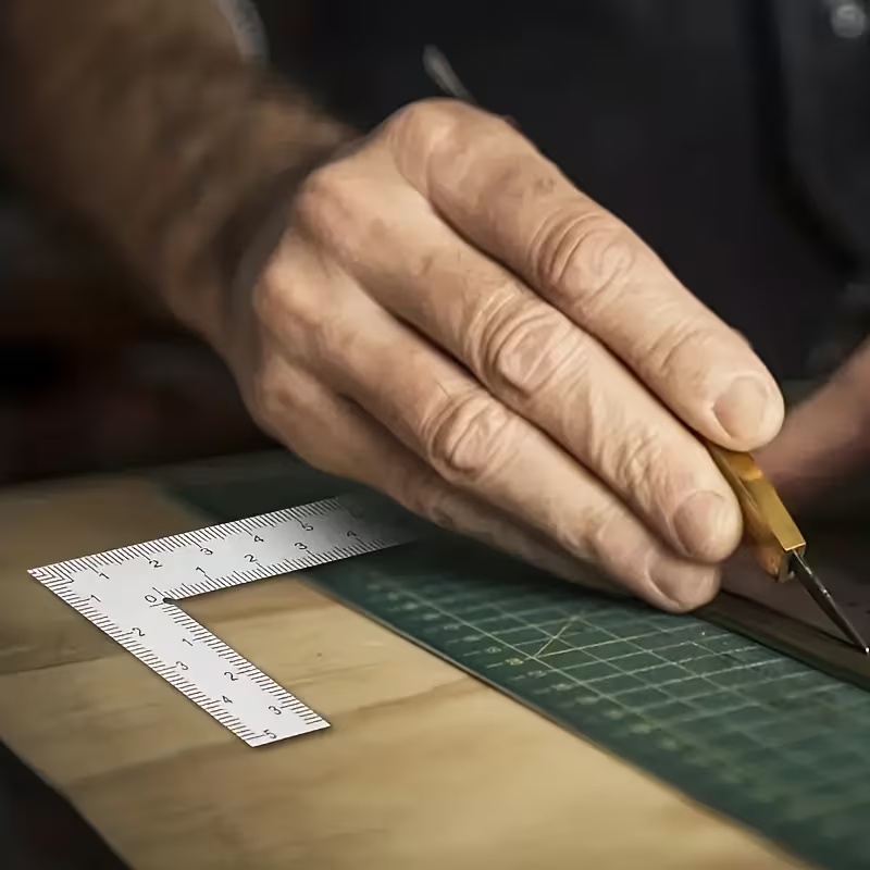 Mini L-Shaped Stainless Steel  - огляд і ціна Leatherwork Ruler