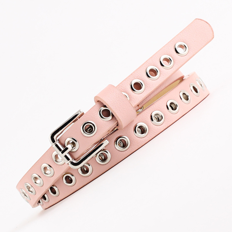 1.4cm Women Trouser Belt Punk  - огляд і ціна Leatherwork Eyelets